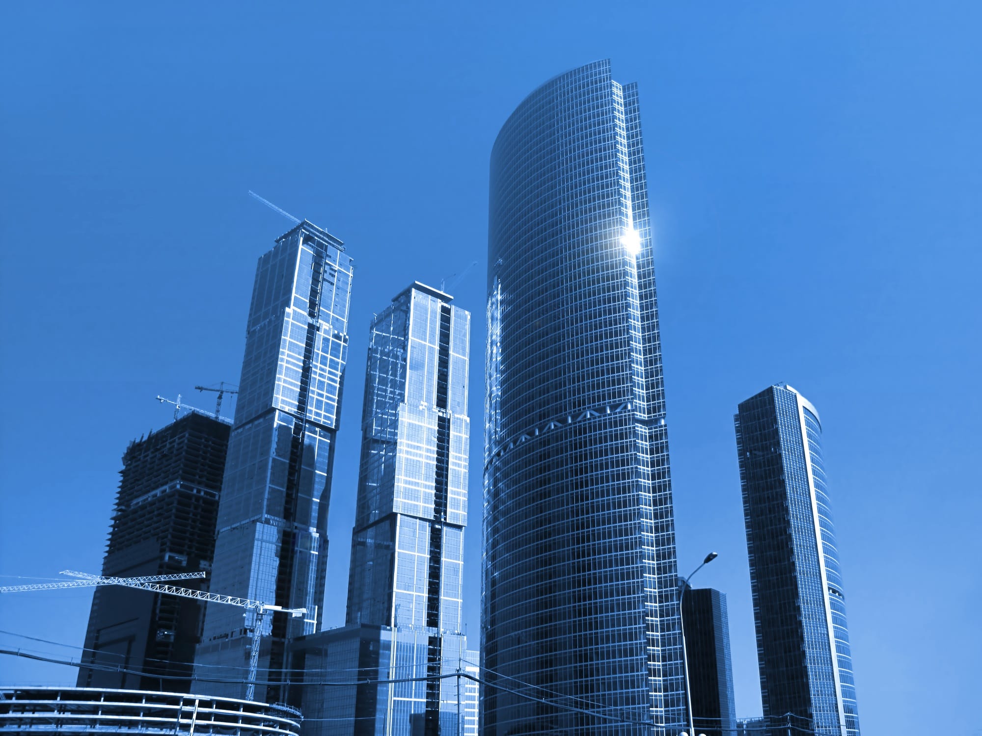 Construction of the international business centre in Moscow, Russia